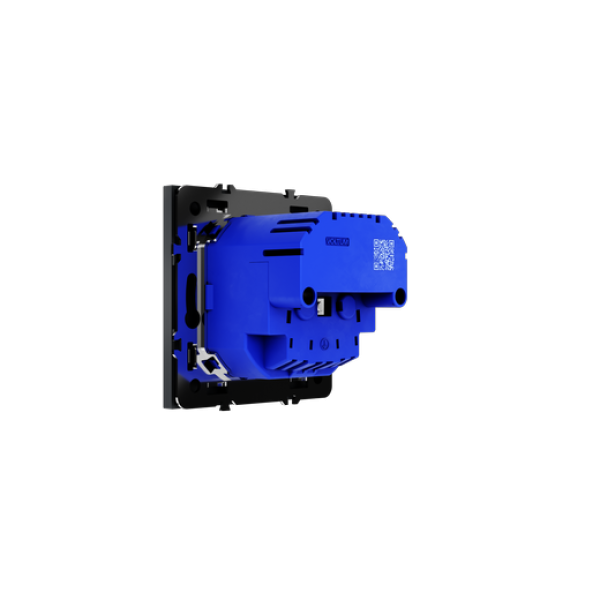 Розетка встраиваемая VOLTUM S70 с заземлением и защитными шторками, 16А, с USB, A+A, (графит)