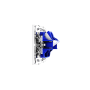 Розетка компьютерная встраиваемая VOLTUM S70 двойная RJ45+RJ45 кат.6, (белый глянцевый)