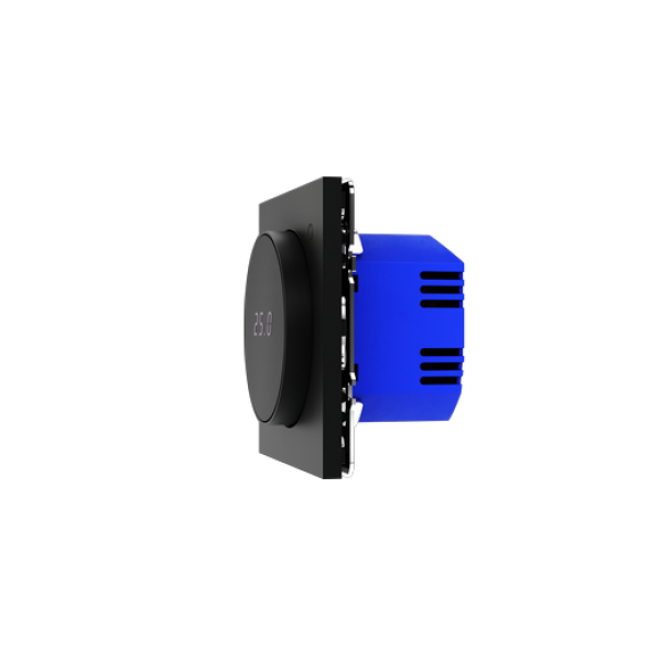 Терморегулятор электронный VOLTUM S70 с индикацией и датчиком, для теплого пола, (черный матовый)