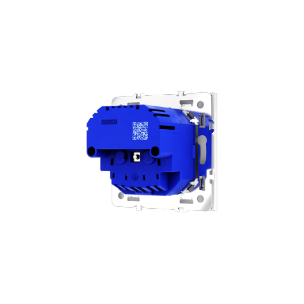 Розетка встраиваемая VOLTUM S70 с заземлением и защитными шторками, 16А, с USB, A+С, (белый глянцевы