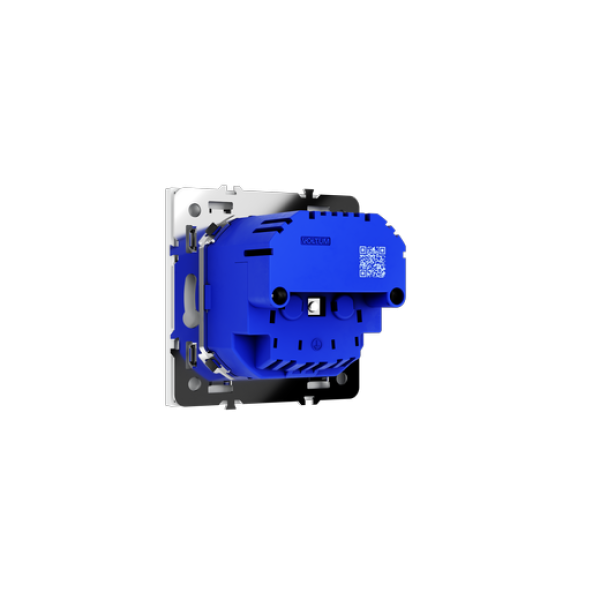 Розетка встраиваемая VOLTUM S70 с заземлением и защитными шторками, 16А, с USB, A+С, (белый матовый)
