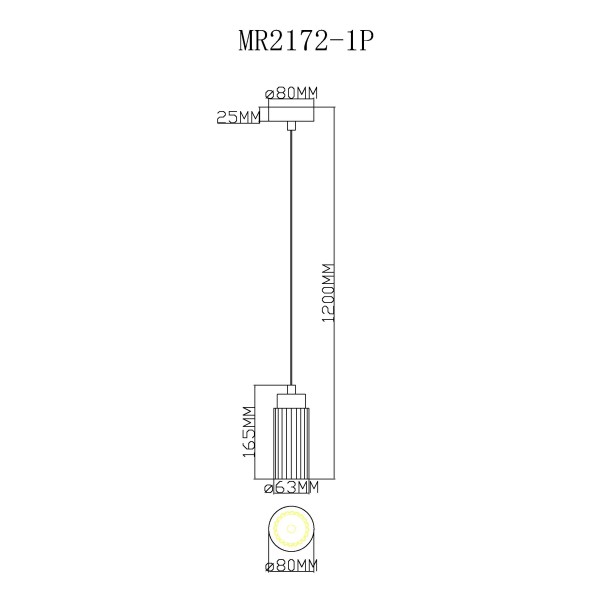 Подвесной светильник Alex MR2172-1P