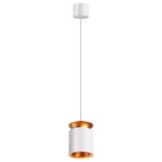 358157 NT19 000 белый/золото Подвесной светильник IP20 LED 3000K 9W 220V ORO