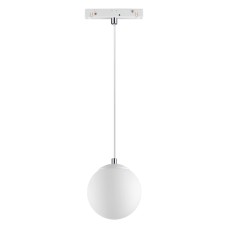 358471 SHINO 000 белый/белый шар Трековый св-ник для низков.шинопровода IP20 LED 4000К 10W 48V FLUM