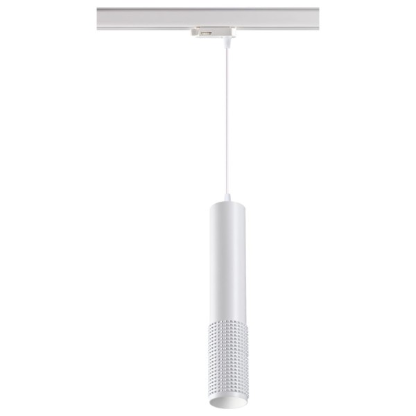 370773 PORT NT21 000 белый Трехфазный трековый cветильник, провод 1м IP20 GU10 50W 220V MAIS