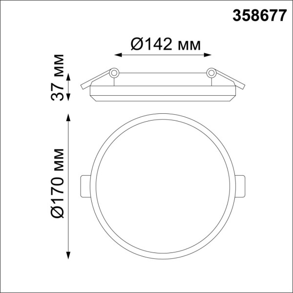 358677 SPOT NT21 244 белый Светильник встраиваемый влагозащищенный IP54 LED 4000K 20W 100-240V PANDORA