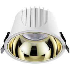 358704 SPOT NT21 207 белый/золото Светильник встраиваемый светодиодный IP20 LED 4000К 40W 100-265V KNOF