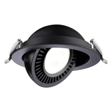 358818 SPOT NT21 210 черный Светильник встраиваемый светодиодный IP20 LED 18W 1600Лм 4000K 220V GESSO