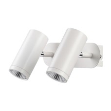 357462 NT18 124 матовый белый Накладной светильник IP20 LED 3000K 2*7W 100-240V TUBO