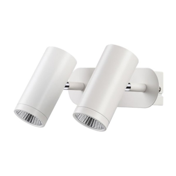 357462 NT18 124 матовый белый Накладной светильник IP20 LED 3000K 2*7W 100-240V TUBO