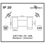 357462 NT18 124 матовый белый Накладной светильник IP20 LED 3000K 2*7W 100-240V TUBO