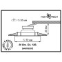 369120 NT09 379 ник/янтарный Встраиваемый НП светильник G4 20W 12V FLAT