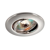369694 NT12 374 никель Встраиваемый ПВ светильник IP20 GX5.3 50W 12V CLASSIC