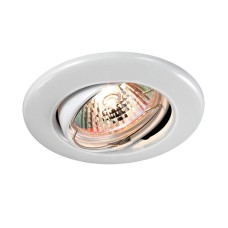 369696 NT12 374 белый Встраиваемый ПВ светильник IP20 GX5.3 50W 12V CLASSIC