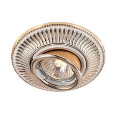 369859 NT14 228 белый/золото Встраиваемый ПВ светильник IP20 GX5.3 50W 12V VINTAGE