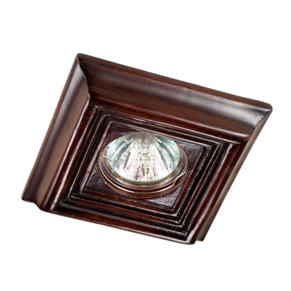 370091 NT15 242 темное дерево Встраиваемый светильник IP20 GX5.3 50W 12V PATTERN