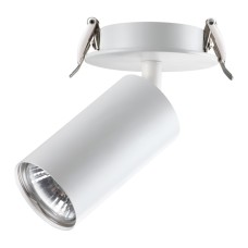 370393 NT18 190 белый Встраиваемый светильник IP20 GU10 50W 220V PIPE
