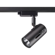 370412 NT19 186 черный Трековый светильник IP20 GU10 50W 220V PIPE