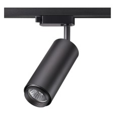 370414 NT19 187 черный Трековый светильник IP20 GU10 50W 220V PIPE