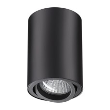 370418 NT19 193 черный Накладной светильник IP20 GU10 50W 220V PIPE