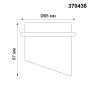 370436 NT19 216 белый Встраиваемый светильник IP20 GU10 50W 220V BUTT