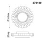 370490 NT19 000 белый/серебро Встраиваемый светильник IP20 GU10 50W 220V PATTERN