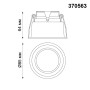 370563 NT19 219 белый Встраиваемый светильник IP20 GU10 50W 220-240V CLOUD
