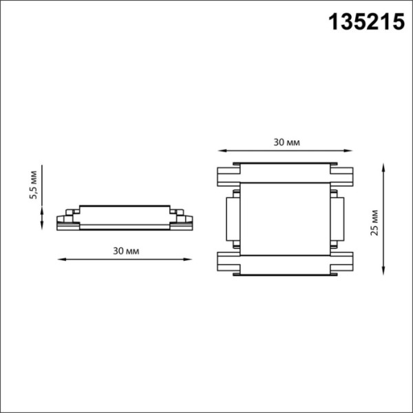 Соединитель прямой Smal 135215