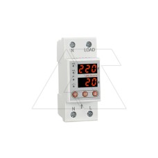 Реле контроля напряжения и тока RD-MVA/63 1NO+N, 63A, 220VAC, Umin(140_210V)/Umax(220_280V), Imin/Imax(1_63A), 0.1_0.5s/5_600s, LED-дисплей, 2M