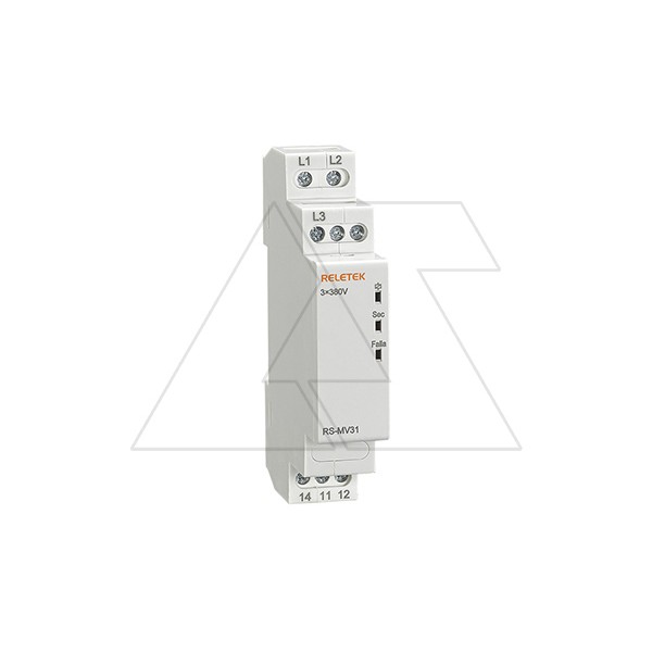 Реле контроля фаз RS-MV31/400, 3P L-L 400V, 1CO 8A(250VAC), обрыв, чередование, 1M