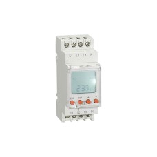 Реле контроля напр. RD-MVS3N, 3P+N L-N 125_300VAC, 2CO, 8A(250VAC), обрыв, черед., Umin+Umax, асимметр., 0.1_30s, LCD, 1M
