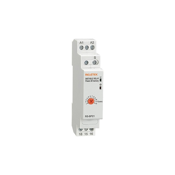 Реле импульсное RS-BP21, 1CO, 10A(250VAC), 230VAC, через S на t=1_12min, с памятью, 1M