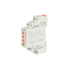 Реле контроля напряжения RS-MV37M, 3P/3P+N, 2CO, 266_540VAC(L-L)/ 154_312VAC(L-N), Umin и Umax, 2s, обрыв, чередование, асимметрия (5_20%), 1M
