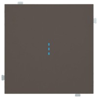 Кнопка одноклавишная с подсветкой (механизм + клавиша) Капучино