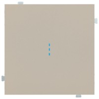 Кнопка одноклавишная с подсветкой (механизм + клавиша) Латте