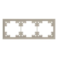Рамка трехместная Classic Латте