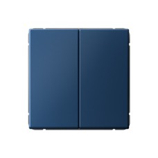 Выключатель кнопочный 2-клавишный Systeme Electric (Schneider Electric) ArtGallery, 10А, аквамарин, GAL001117
