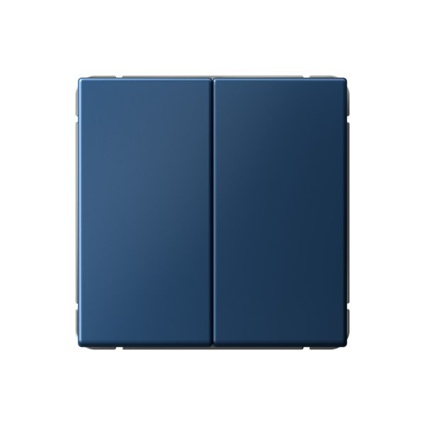 Выключатель кнопочный 2-клавишный Systeme Electric (Schneider Electric) ArtGallery, 10А, аквамарин, GAL001117