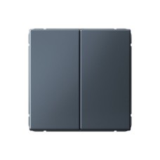 Выключатель кнопочный 2-клавишный Systeme Electric (Schneider Electric) ArtGallery, 10А, грифель, GAL000717