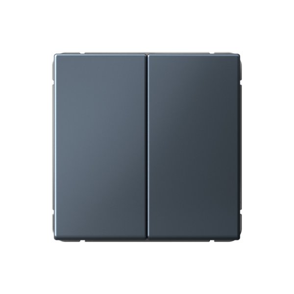 Переключатель 2-клавишный Systeme Electric (Schneider Electric) ArtGallery, 10АХ, грифель, GAL000765