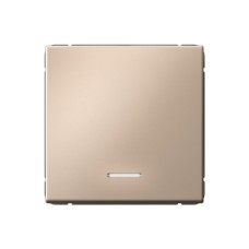 Выключатель 1-клавишный с подсветкой Systeme Electric (Schneider Electric) ArtGallery, 10А, песочный, GAL001213