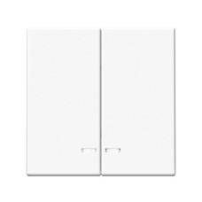 Выключатель 2-клавишный с подсветкой Systeme Electric (Schneider Electric) ArtGallery, 10А, лотос, GAL001353