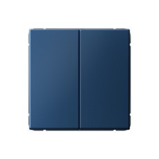 Выключатель 2-клавишный Systeme Electric (Schneider Electric) ArtGallery, 10АХ, аквамарин, GAL001151