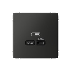 Высокоскоростная розетка USB тип-С Systeme Electric (Schneider Electric), ArtGallery, базальт, GAL001427