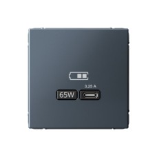Высокоскоростная розетка USB тип-С Systeme Electric (Schneider Electric), ArtGallery, грифель, GAL000727