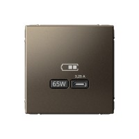 Высокоскоростная розетка USB тип-С Systeme Electric (Schneider Electric), ArtGallery, мокко, GAL000627