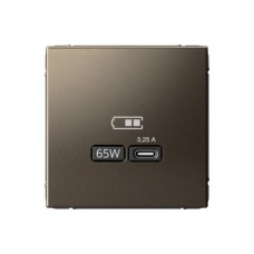 Высокоскоростная розетка USB тип-С Systeme Electric (Schneider Electric), ArtGallery, мокко, GAL000627