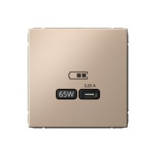 Высокоскоростная розетка USB тип-С Systeme Electric (Schneider Electric), ArtGallery, песочный, GAL001227