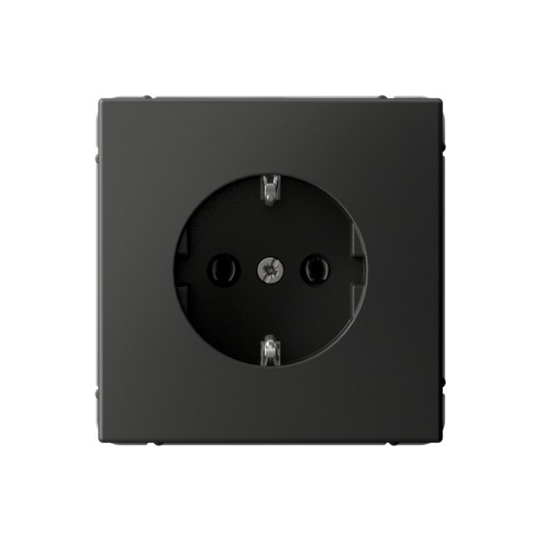 Розетка Systeme Electric (Schneider Electric) ArtGallery с заземлением, 16А, базальт, GAL001443