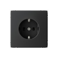 Розетка Systeme Electric (Schneider Electric) ArtGallery с заземлением, 16А, карбон, GAL001043